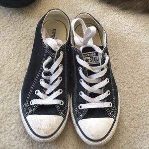 Kids Size 3 black converse